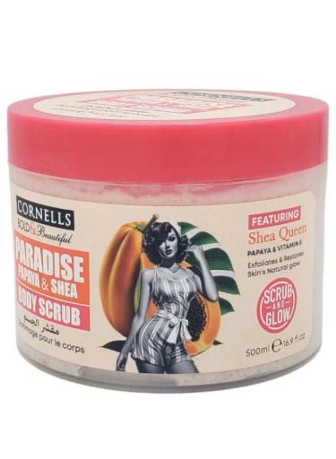 Shea Butter and Papaya Body Scrub - 500ml